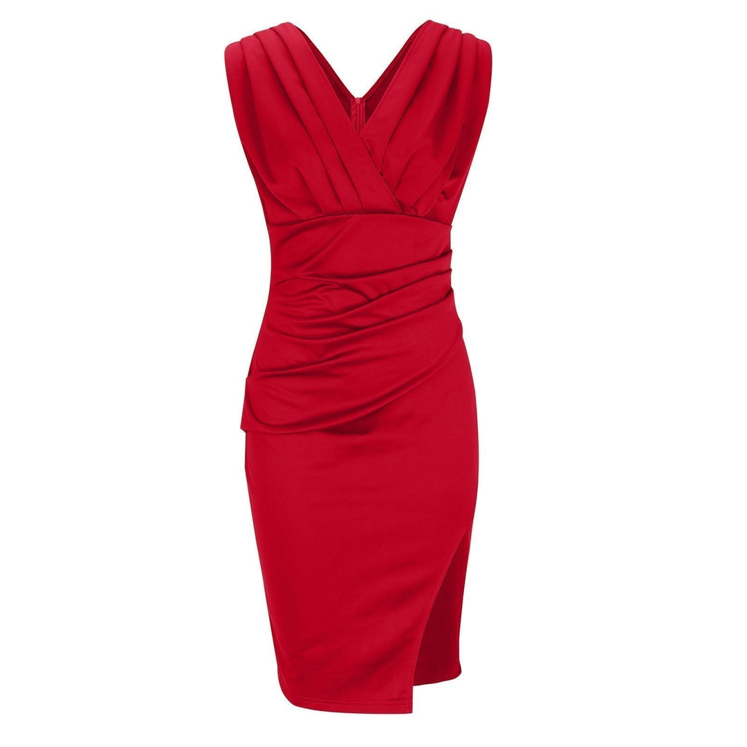 Willa™ | V-Neck Slit Dress