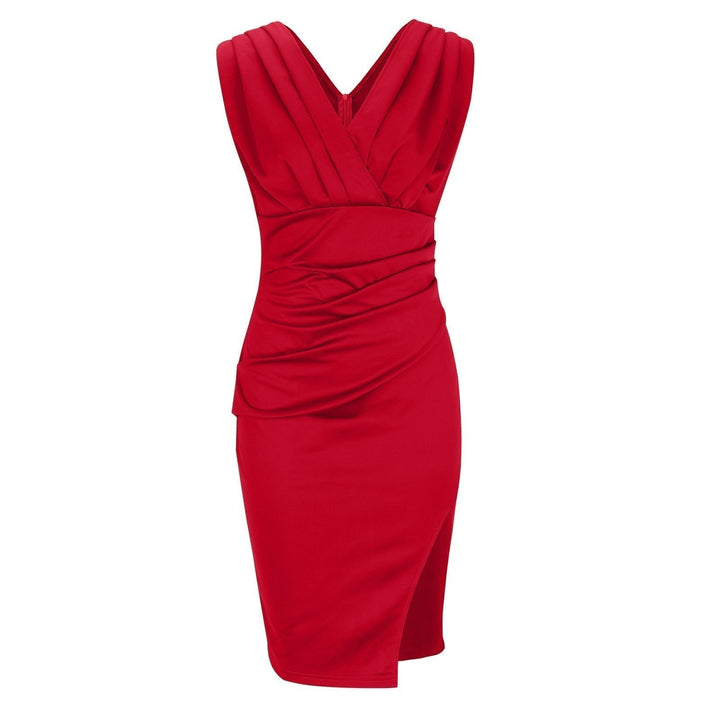 Willa™ | V-Neck Slit Dress