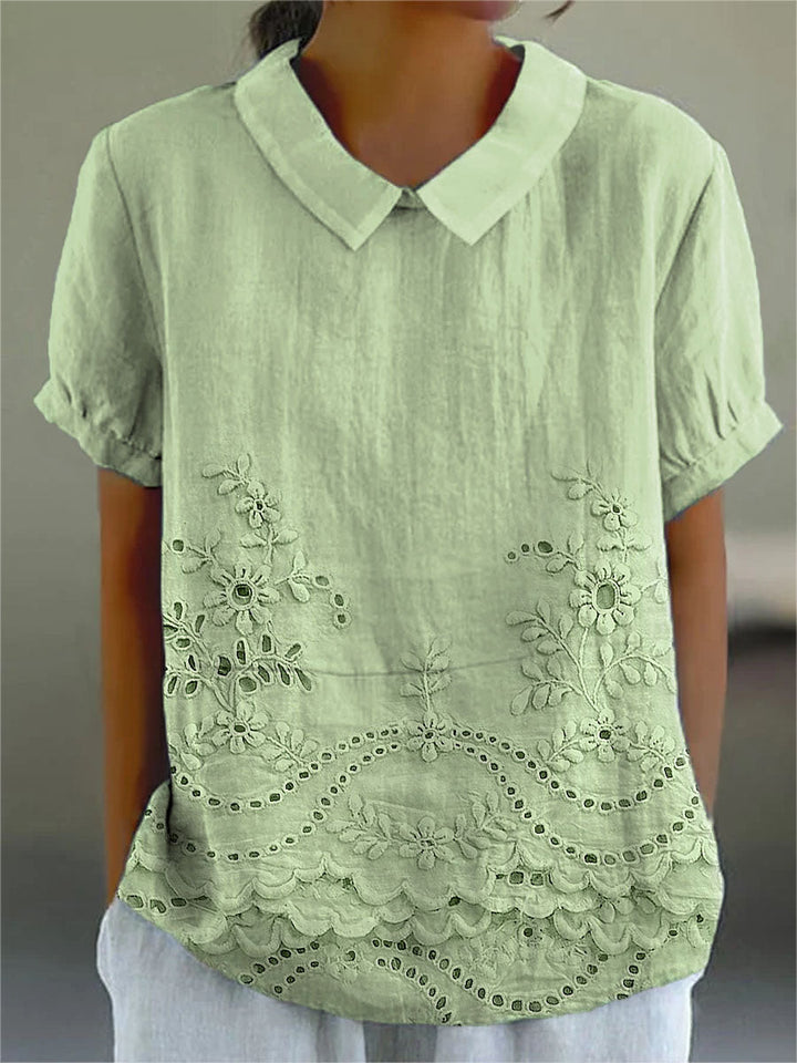 Celia™ | Floral Embroidered Shirt