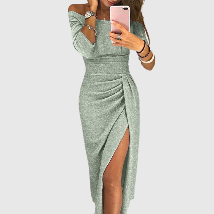 Vivian™ | Flowing Halter Dress