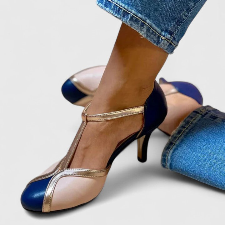 Alessia™ | T-Strap Statement Heels