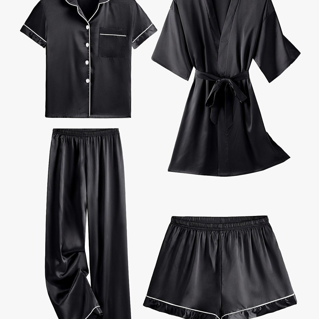 Victoria™ | 4-Piece Elegant Lounge & Robe Set