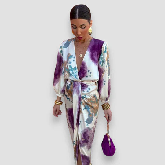 Prue™ | V-Neck Midi Dress