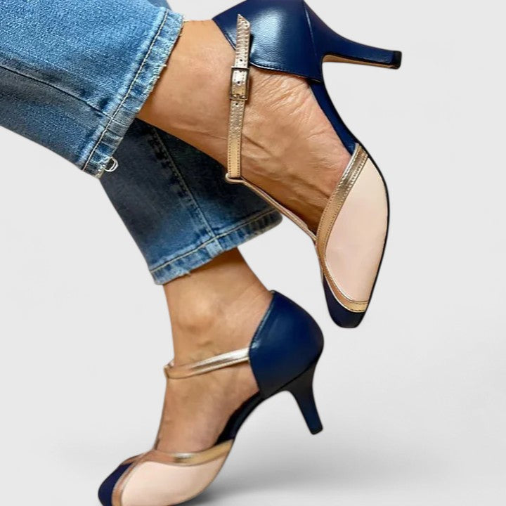 Alessia™ | T-Strap Statement Heels