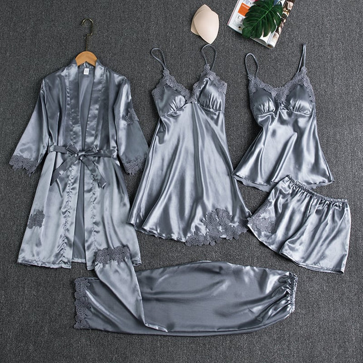 Alexandra™ | 5-Piece Elegant Lace Nightwear Set