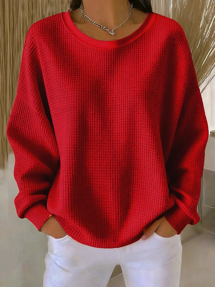 Isabelle™ | Classic Comfort Waffle Sweater