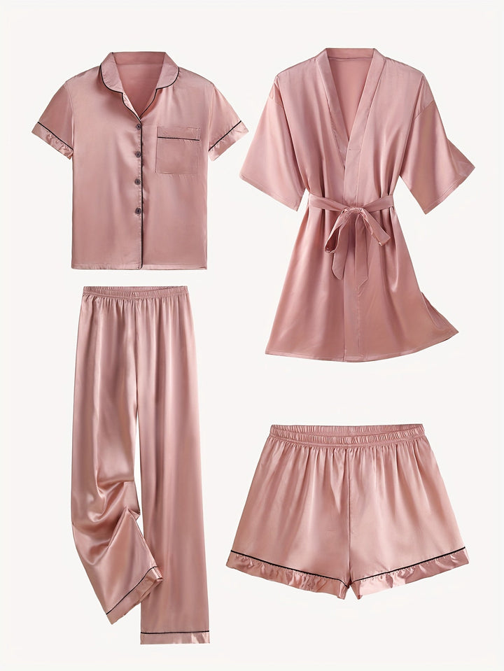 Victoria™ | 4-Piece Elegant Lounge & Robe Set