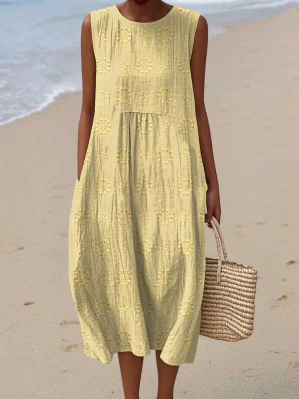 Clara™ | Effortless Embroidered Midi Dress