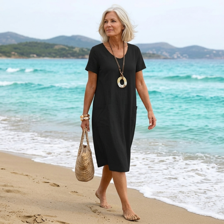 -Oriane™ | Fluid Casual Maxi Dress-