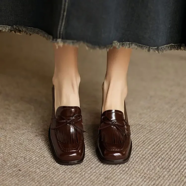 Eleanor™ | Tassel Loafer Heel Pumps