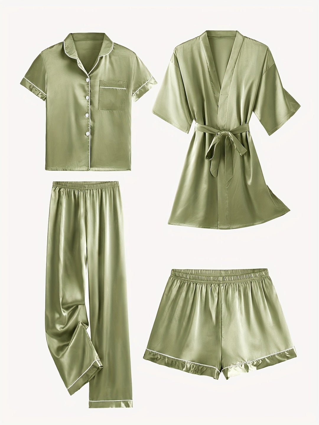 Victoria™ | 4-Piece Elegant Lounge & Robe Set