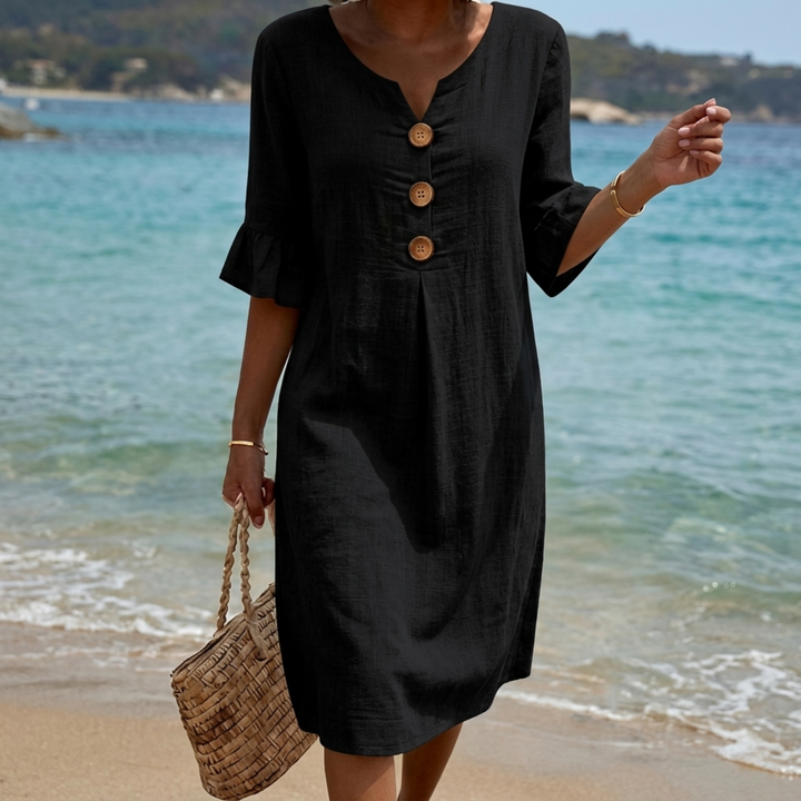 Radmila™ | Textured Long Sleeve Dress.