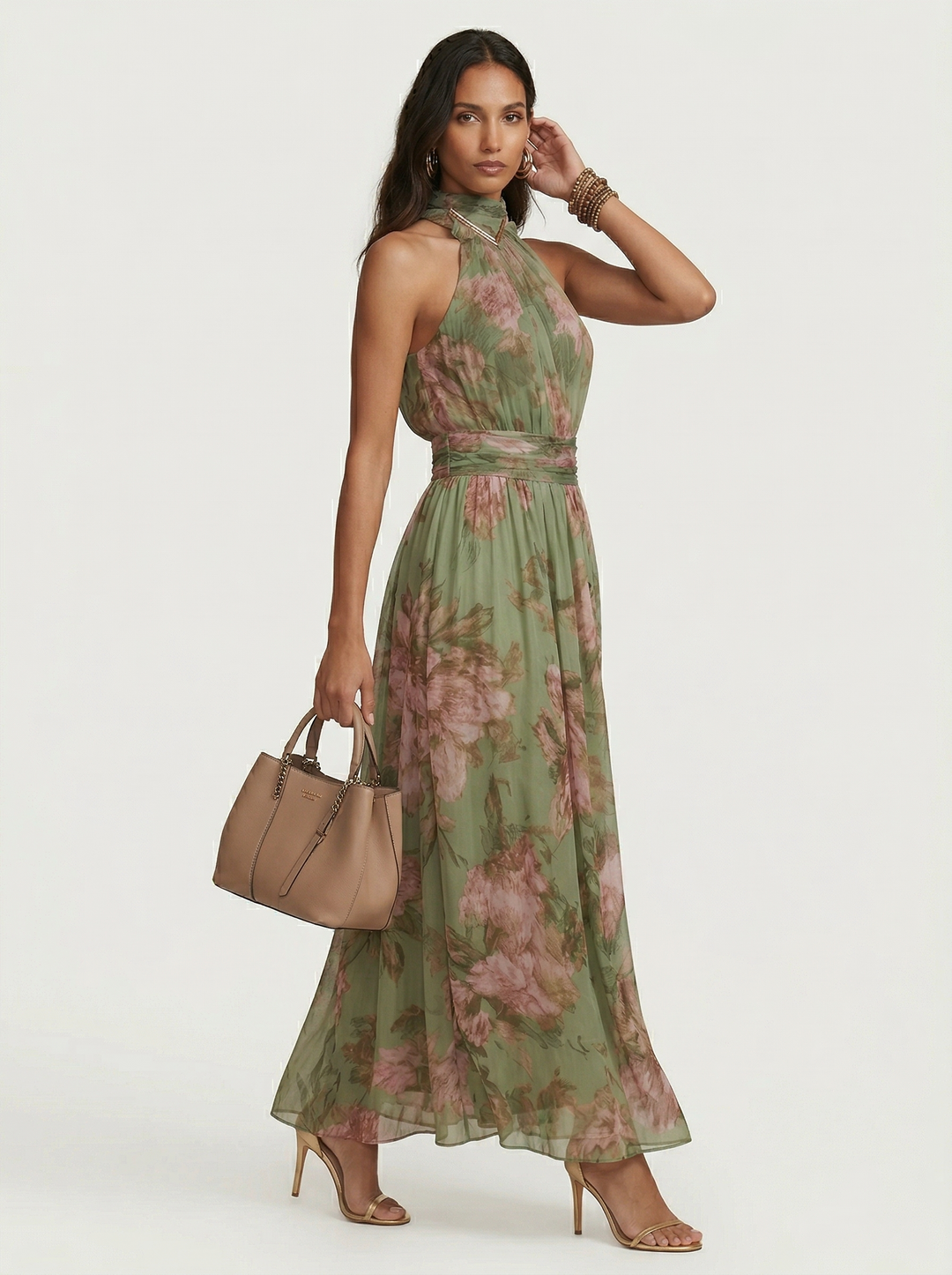 Vesper™ | Botanical Elegance Maxi Dress