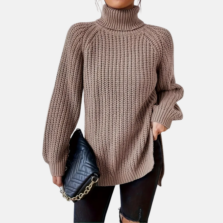 Melena™ Soft Knit Turtleneck Sweater