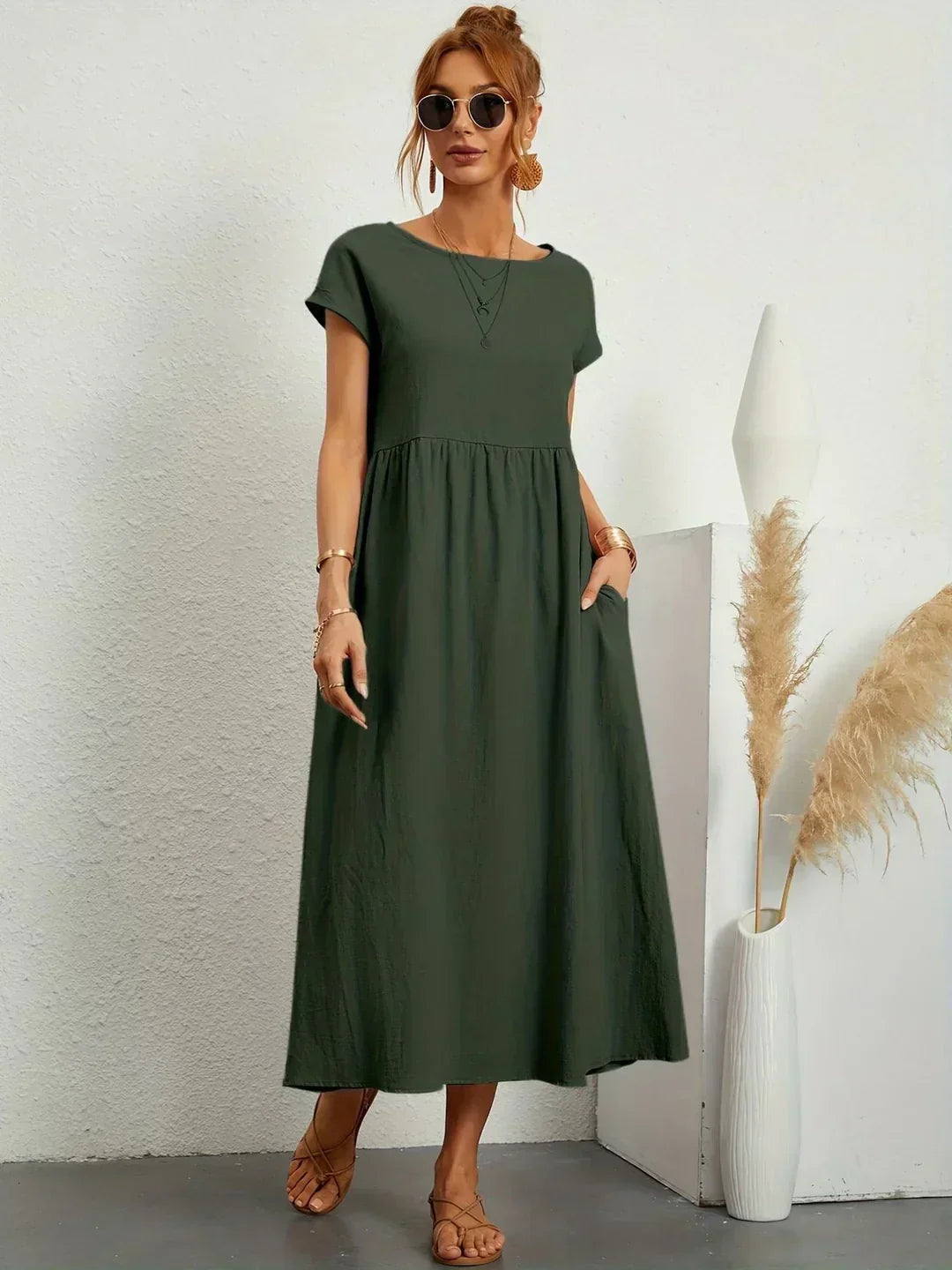 Ursina™ | Fluid Midi Dress.