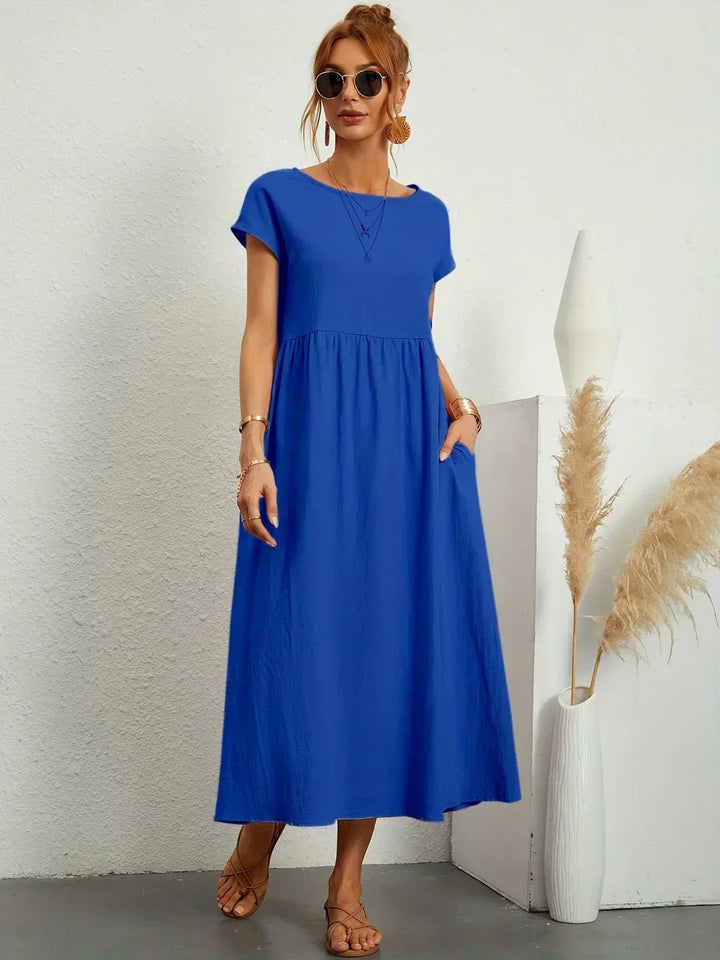 -Ursina™ | Fluid Midi Dress-