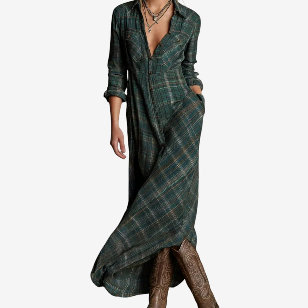 Amelia™ | Collared Minimalist Dress