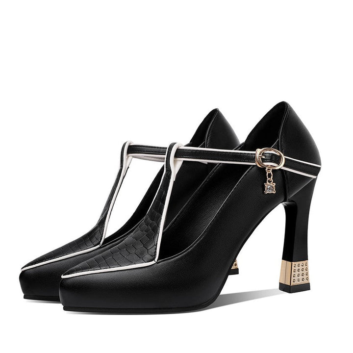 Noelle™ | Jeweled T-Bar Pumps