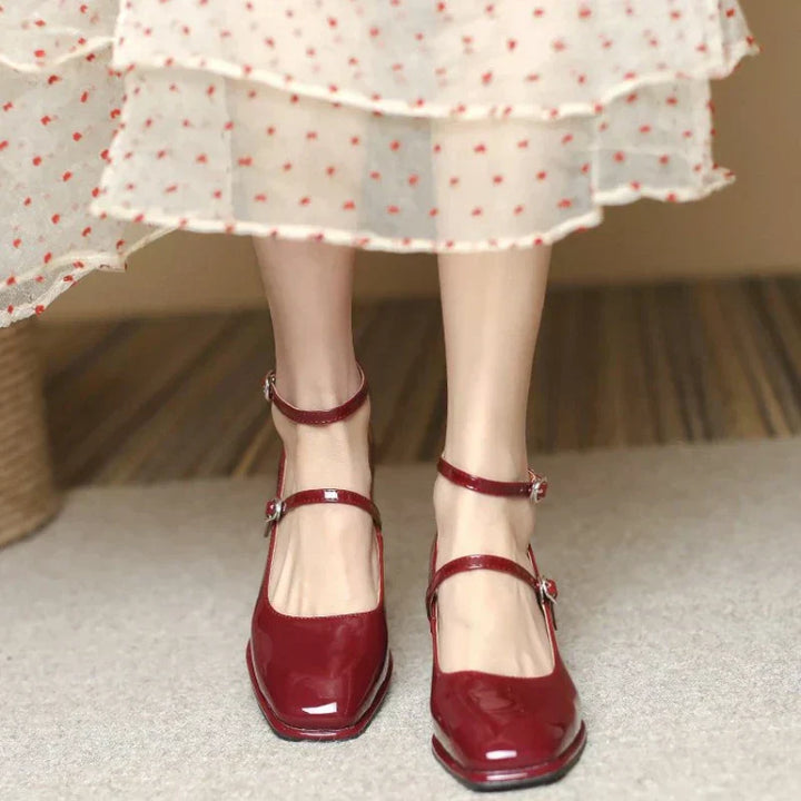 Amelia™ | Elegant Ankle Strap Pumps