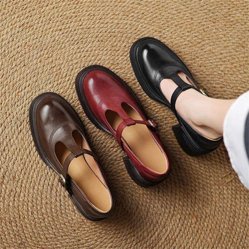 Brielle™ | Chunky Mary Jane Block Heel Pumps