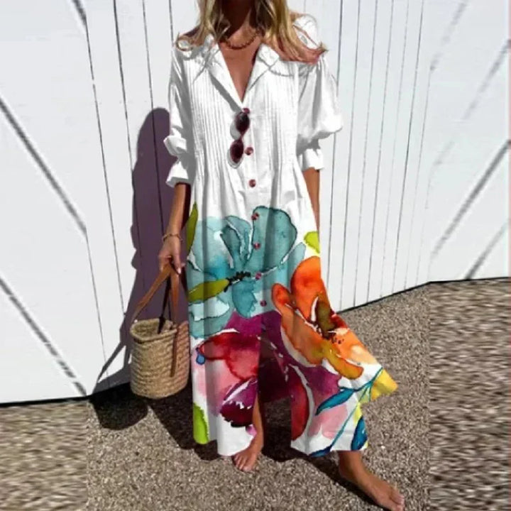 -Soleil™ | Breezy Boho Maxi Dress-