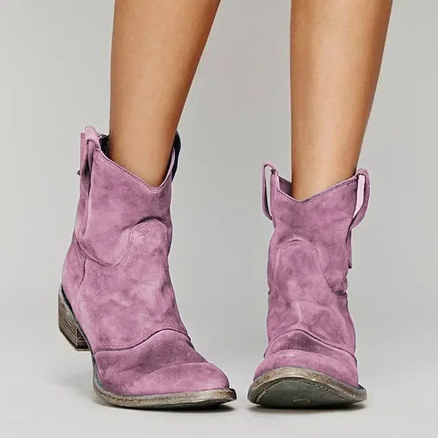 Glenda | Vintage Western Ankle Boots