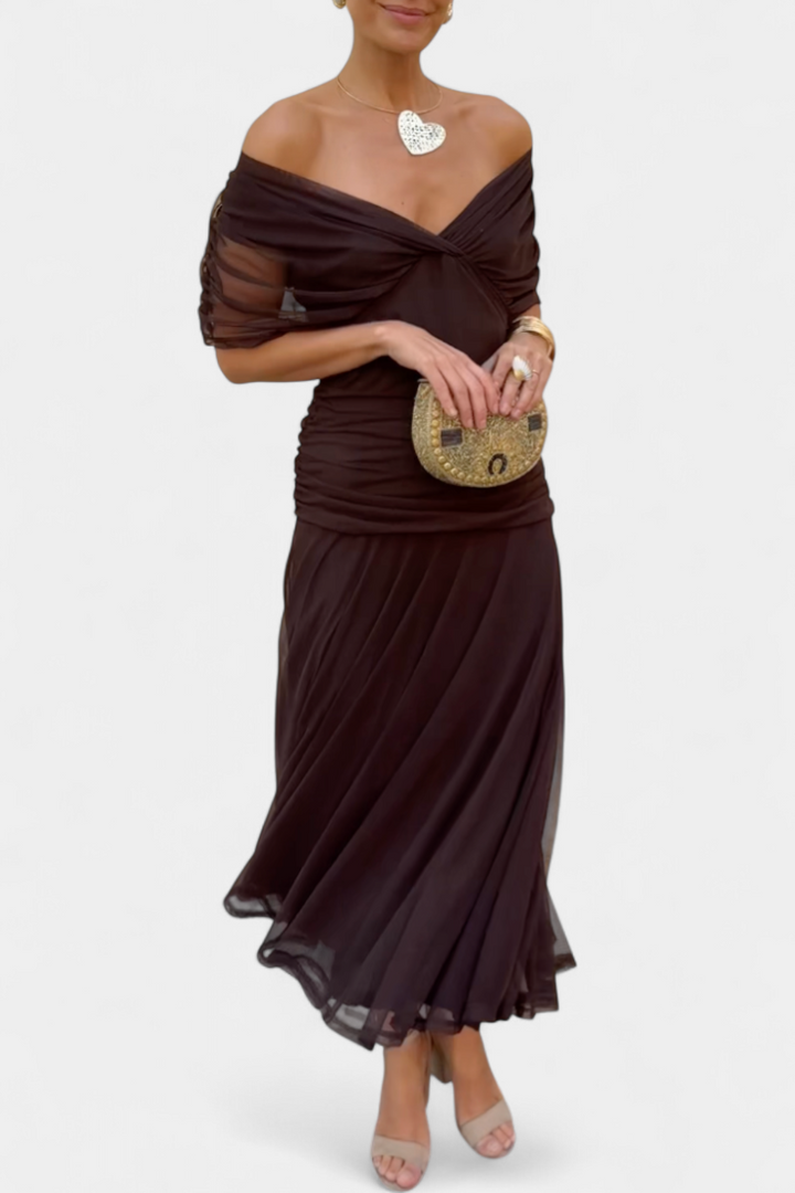 Aurora™ | Dreamy Floral Pleated Maxi Dress