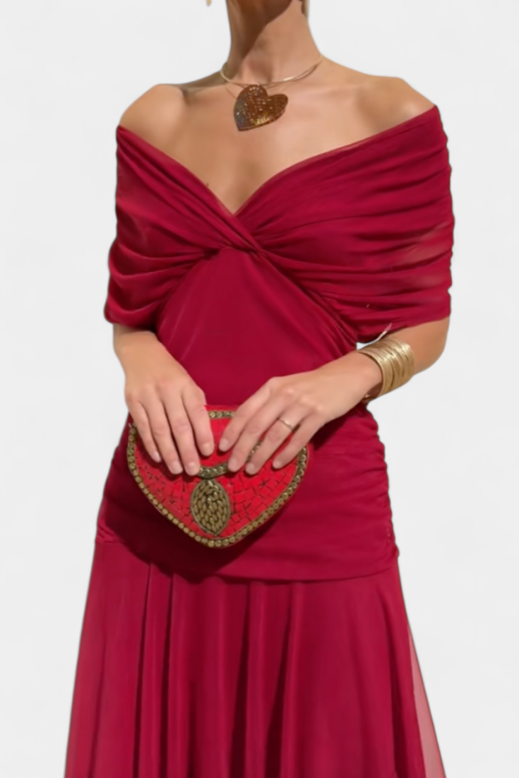 Aurora™ | Dreamy Floral Pleated Maxi Dress