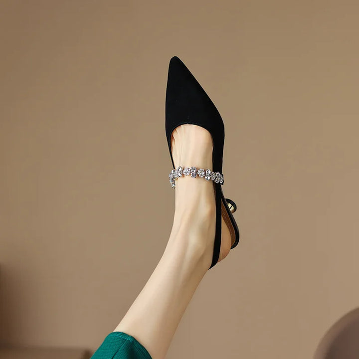Maribel™ | Crystal Slingback Pumps