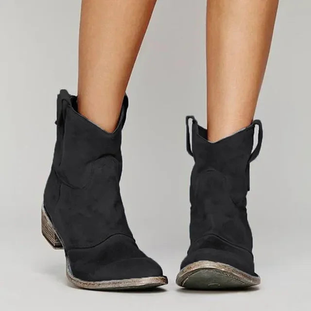 Glenda | Vintage Western Ankle Boots