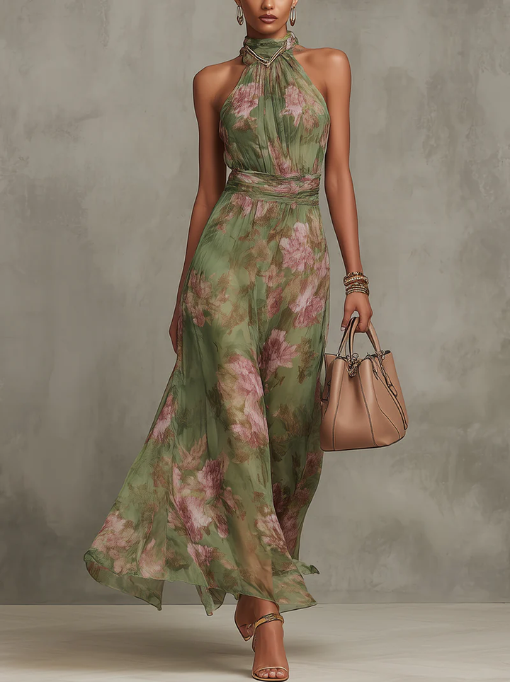 Vesper™ | Botanical Elegance Maxi Dress