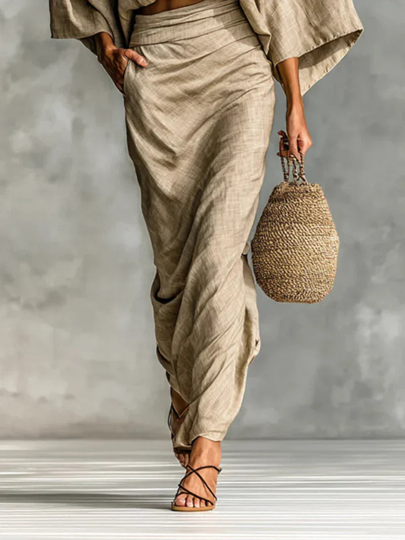 -Flavia™ | Skirt Two-Piece Set-