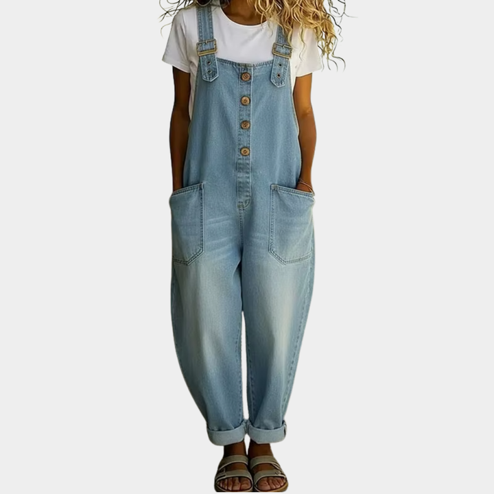 Carla™ | Vintage Soft-Look Overalls