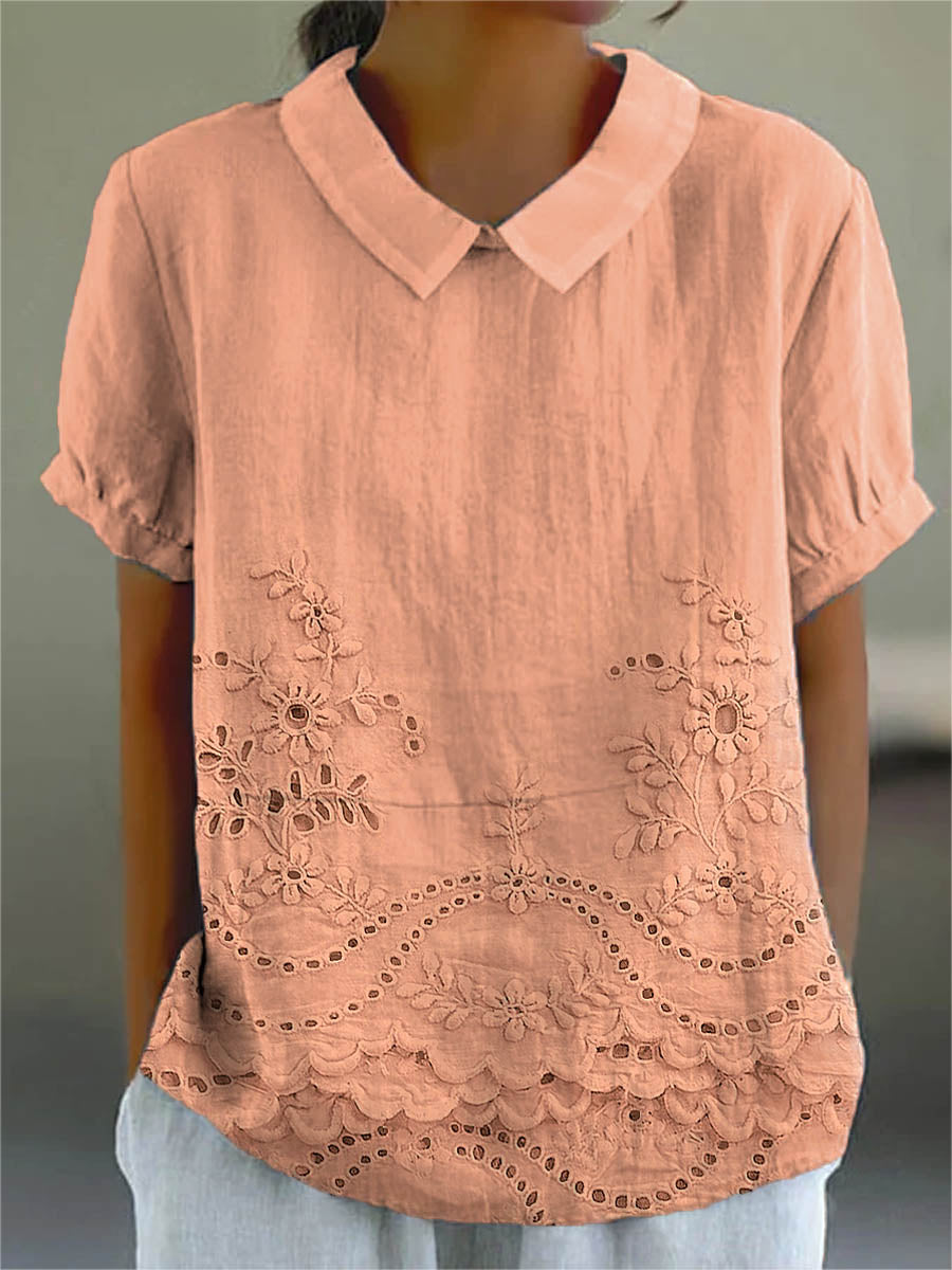 Celia™ | Floral Embroidered Shirt