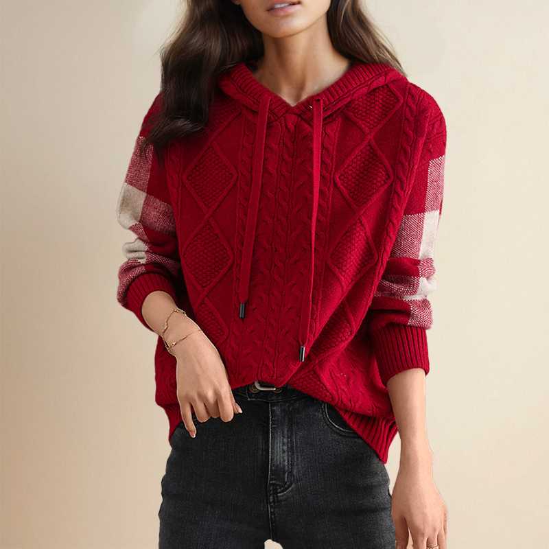 Scarlett™ | Jacquard Hooded Sweater