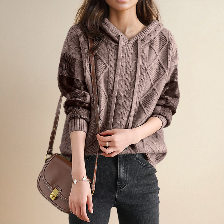 Scarlett™ | Jacquard Hooded Sweater