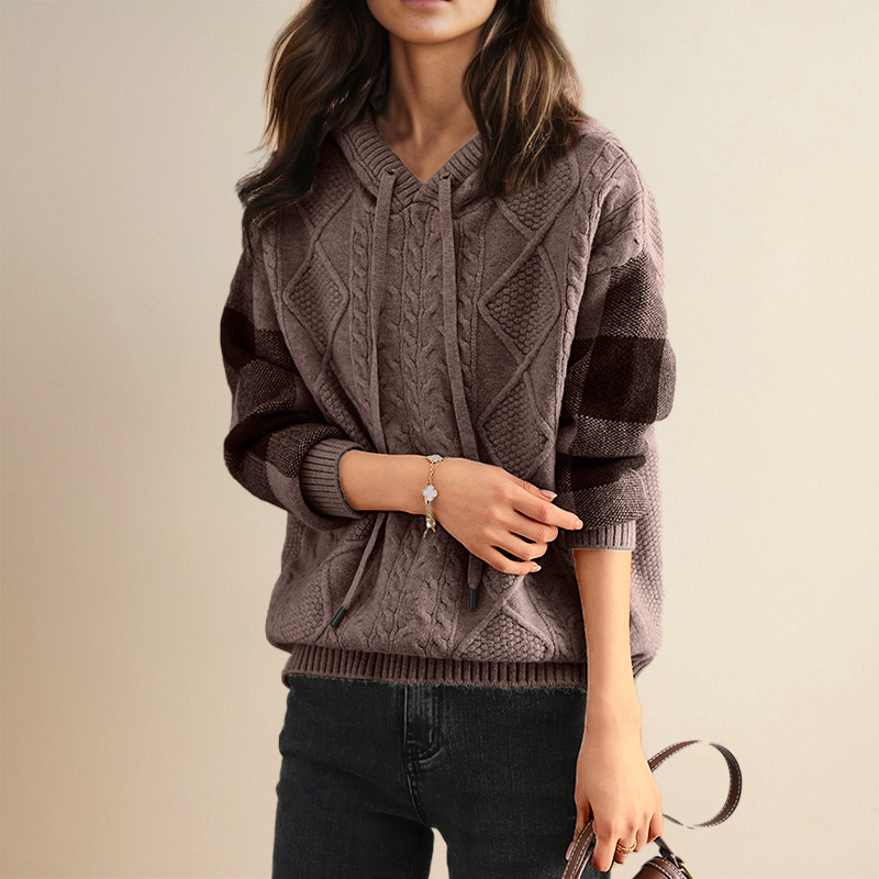 Scarlett™ | Jacquard Hooded Sweater