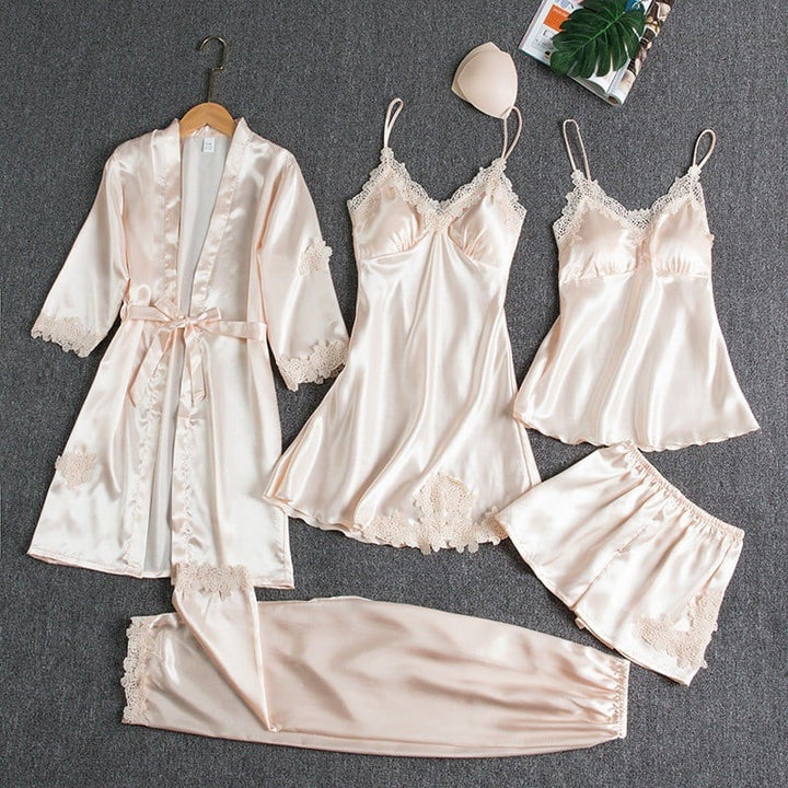 Alexandra™ | 5-Piece Elegant Lace Nightwear Set