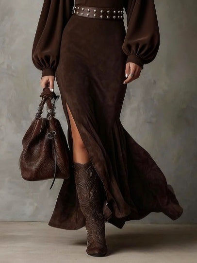 Eleanor™ | Vintage Lantern Sleeve Maxi Dress
